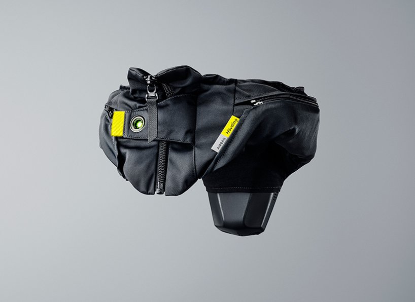Casco-airbag para bici Hovding (plegado)