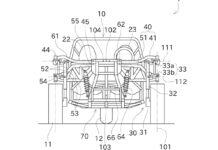 Patente Kawasaki Slingshot inclinable