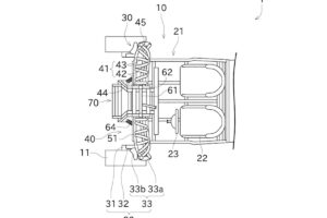 Patente Kawasaki Slingshot inclinable