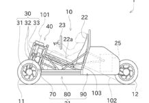 Patente Kawasaki Slingshot inclinable