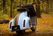 Vespa 98 Electric Concept por Mightyseed