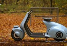 Vespa 98 Electric Concept por Mightyseed