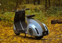 Vespa 98 Electric Concept por Mightyseed