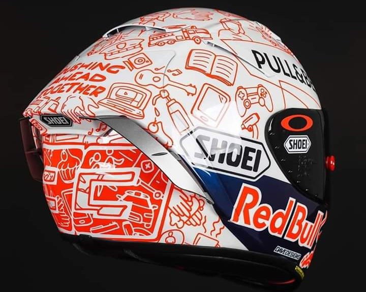 Casco Marc Márquez Cruz Roja