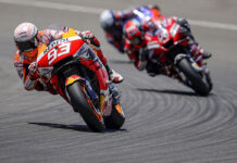 Cuando se fue al suelo, Márquez había remontado hasta la tercera plaza