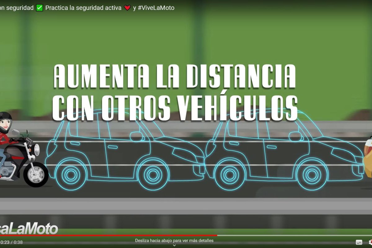 Mantén suficiente distancia