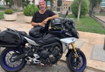 Miguel Angel de ruta con la Yamaha Tracer 900 GT