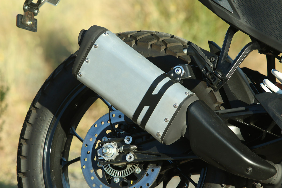 Silenciador de la KTM 390 Adventure