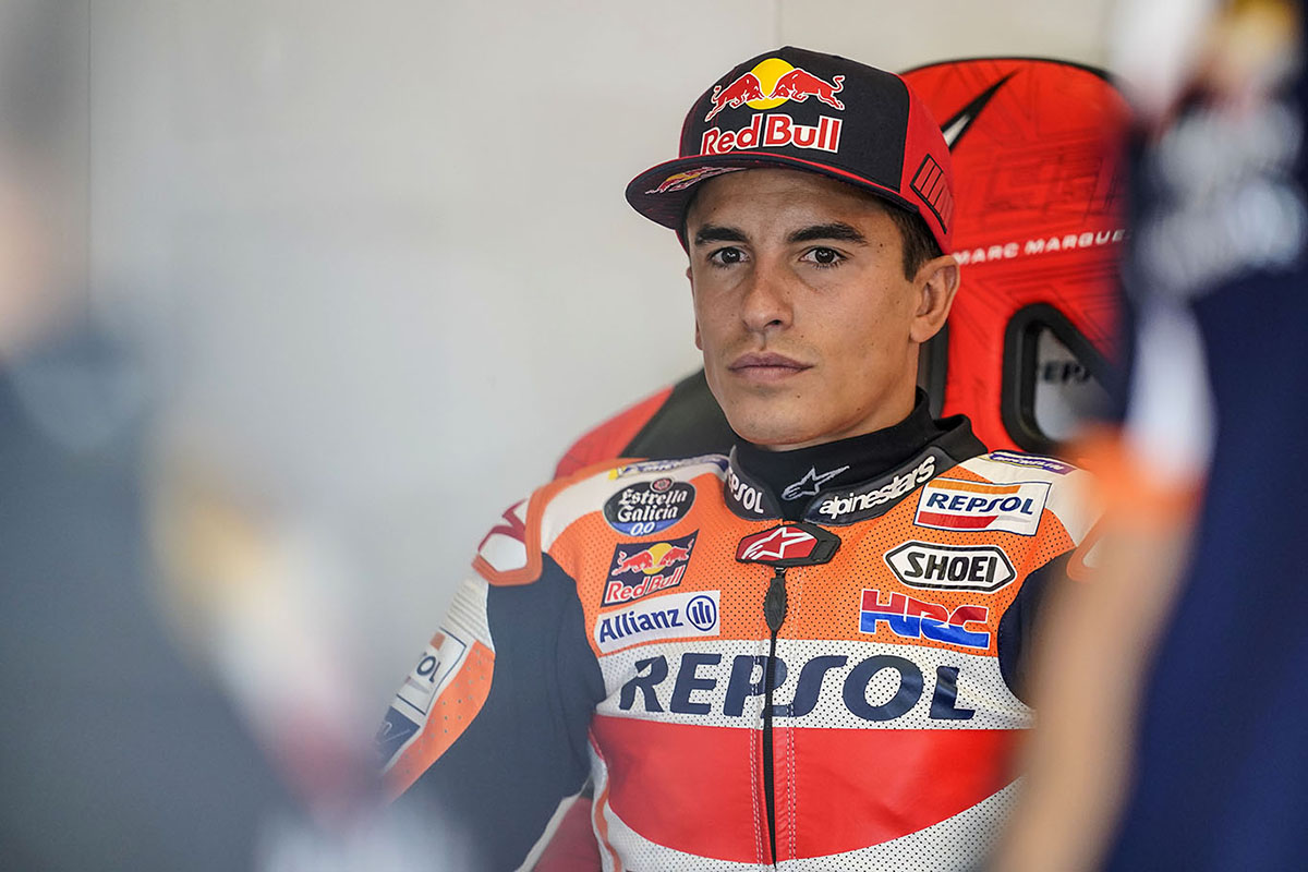 Márquez volvió al circuito dos días después de operarse