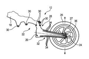 Patente BMW chasis y basculante de carbono