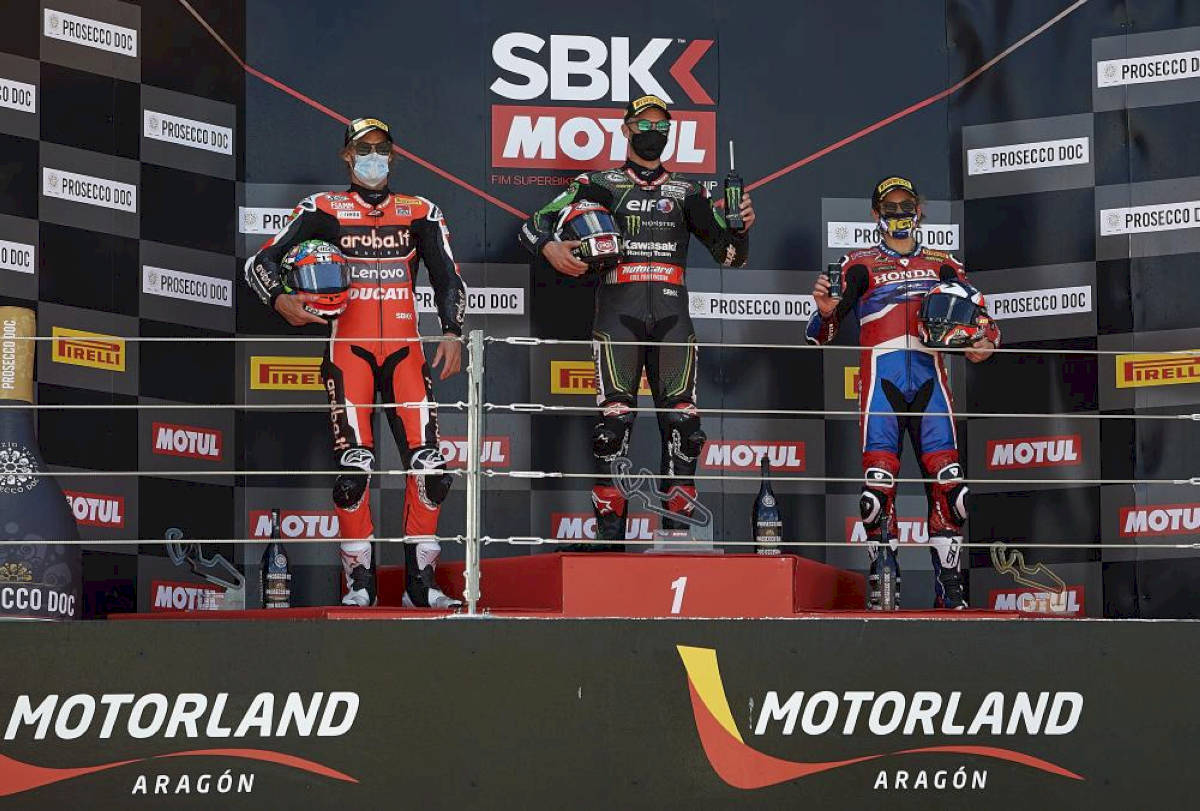 Primer podio de Bautista con Honda SBK