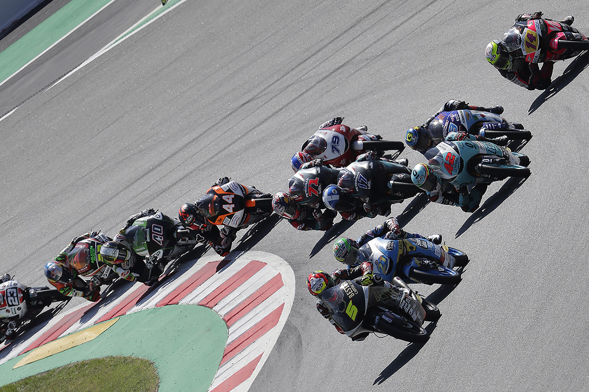 La batalla en grupo está asegurada en Moto3