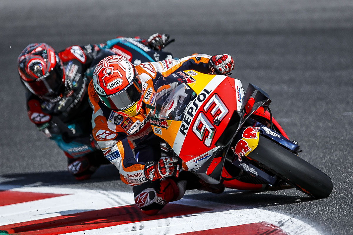 Quartararo luchó con Márquez por la victoria el año pasado