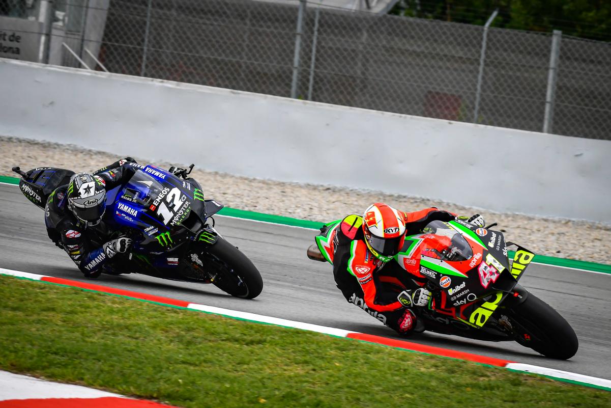 Las Yamaha y las Aprilias fueron las más lentas de parrilla