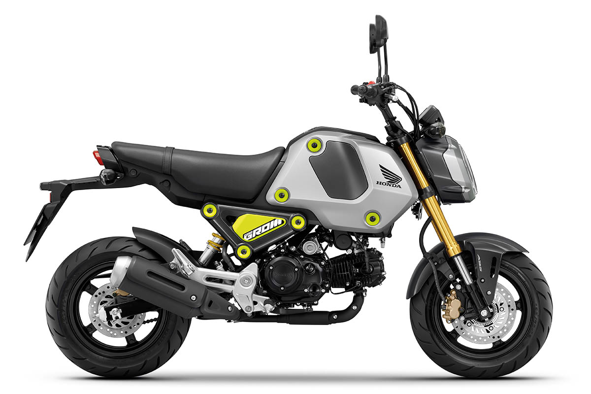 Honda MSX125 GROM 2021 gris y amarillo