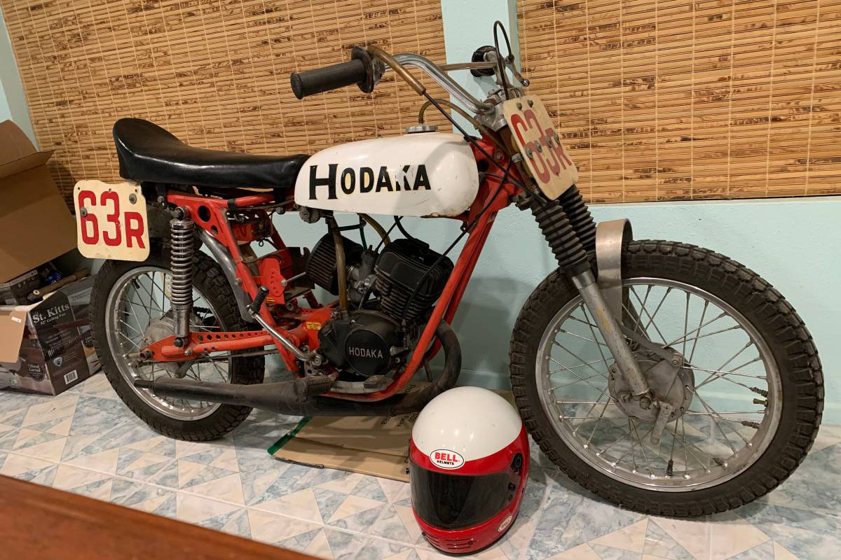 Hay, incluso, una moto de dirt track