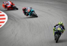 Rossi luchó por la victoria en el GP de Catalunya