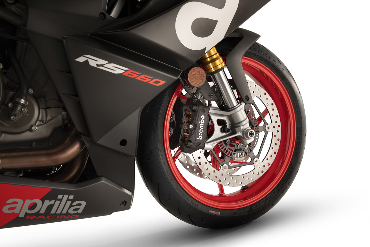 Equipo de frenada Brembo para la Aprilia RS 660