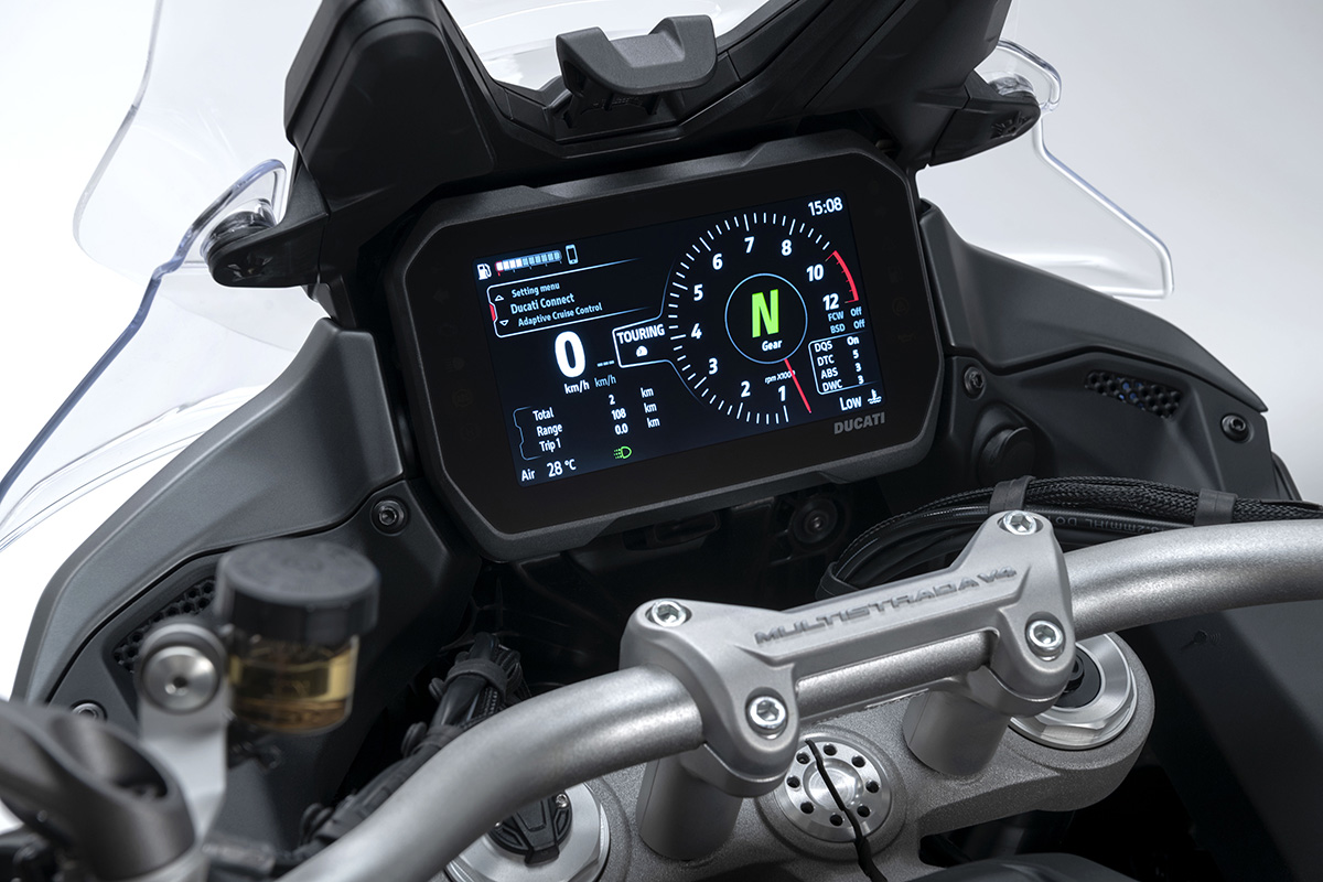 Cuadro de instrumentos de la nueva Ducati Multistrada V4 2021