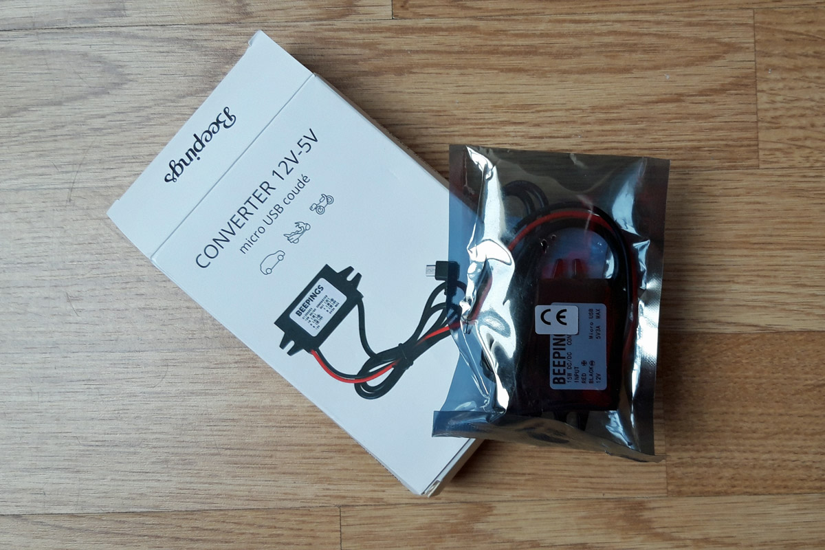 Convertidor de corriente opcional para el localizador GPS Beepings ZEN2
