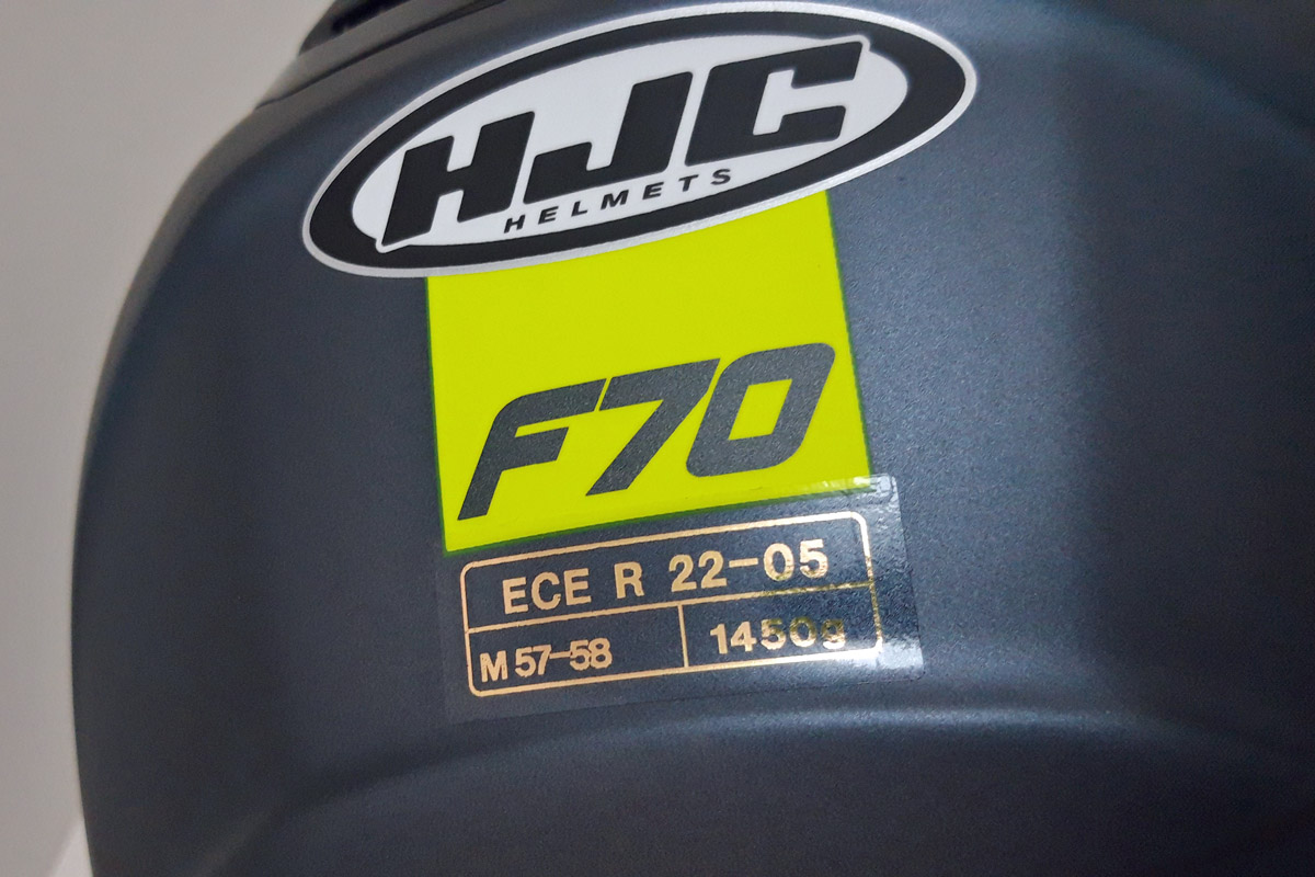 Homologación ECE 22.05 y 1.450 gr. (talla M)