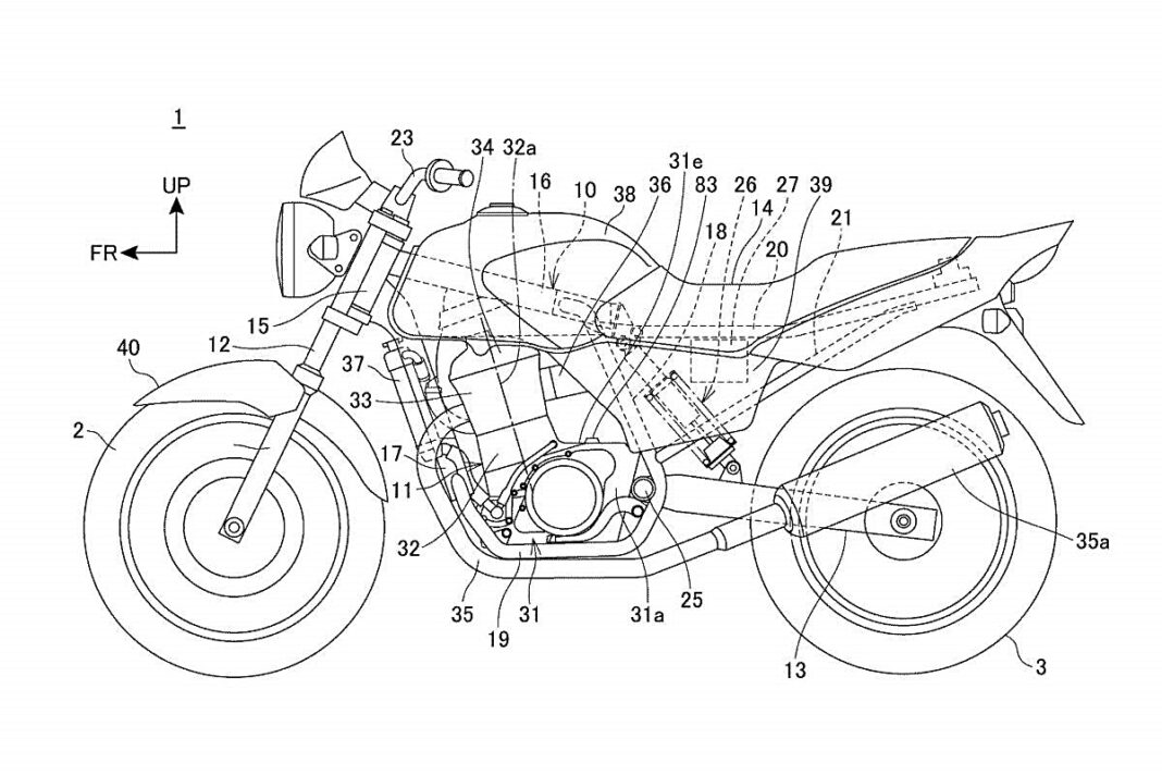 Patente Honda suspensión trasera