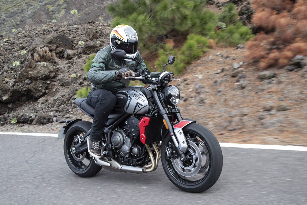 Doble modo de conducción, ABS y control de tracción se incluye de serie en la Triumph Trident 660