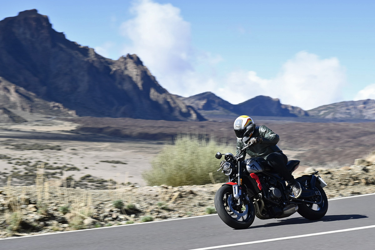 Tenerife, escenario elegido para la presentación internacional de la Triumph Trident 660