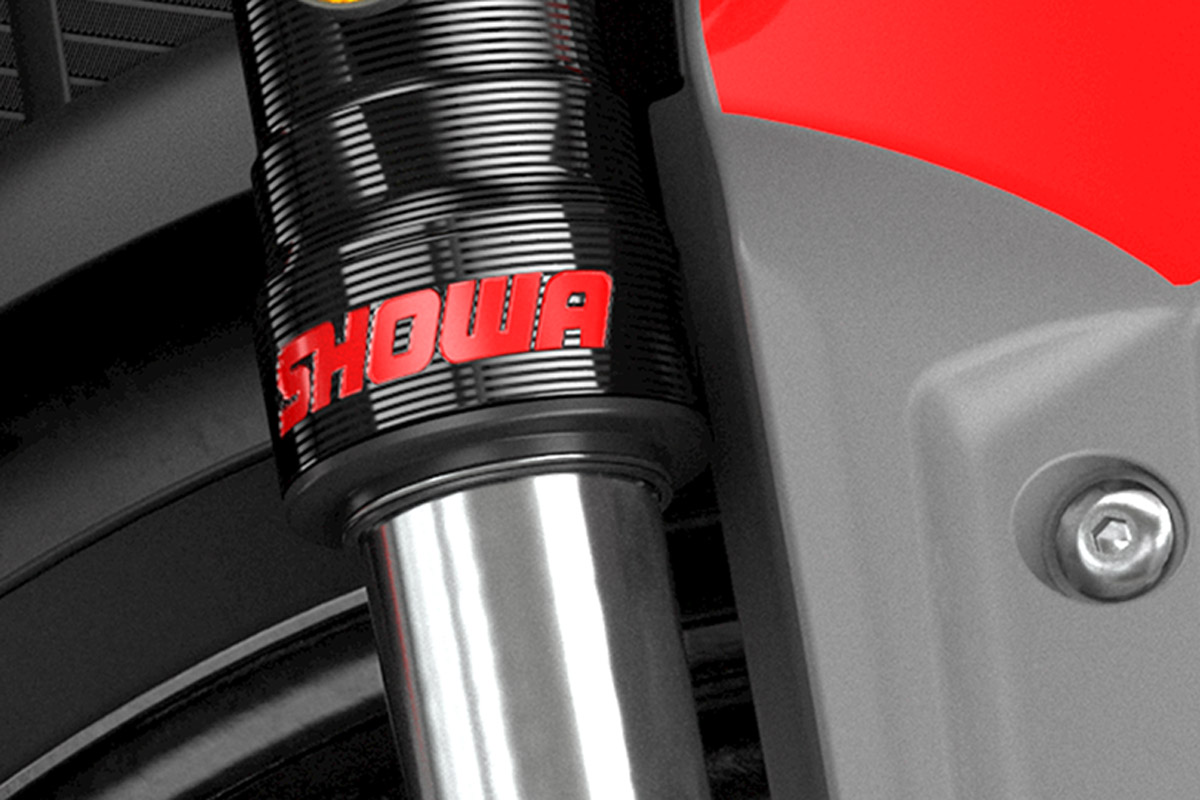 Horquilla invertida Showa SFF (no reg.) para la Triumph Trident 660