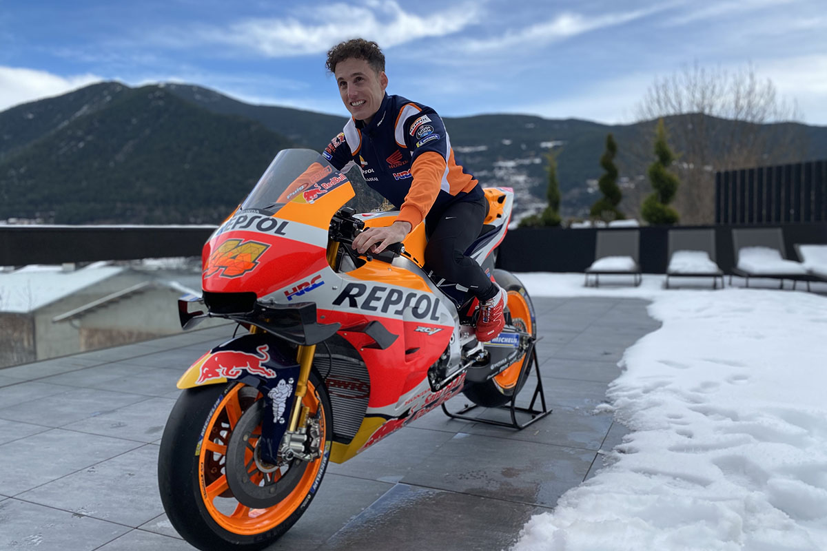 Pol junto a la Honda por primera vez