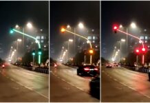 Prototipo de semáforo en Mumbai