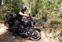 Enduro con una Harley-Davidson