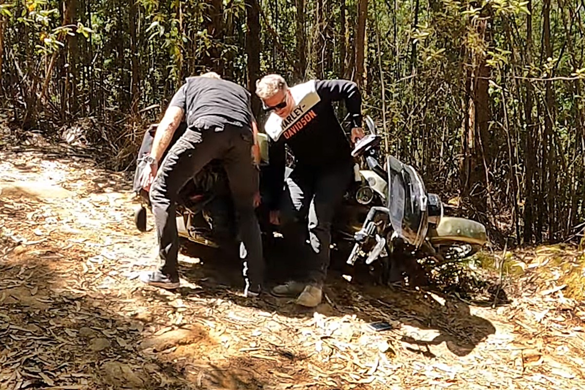 Enduro con una Harley-Davidson