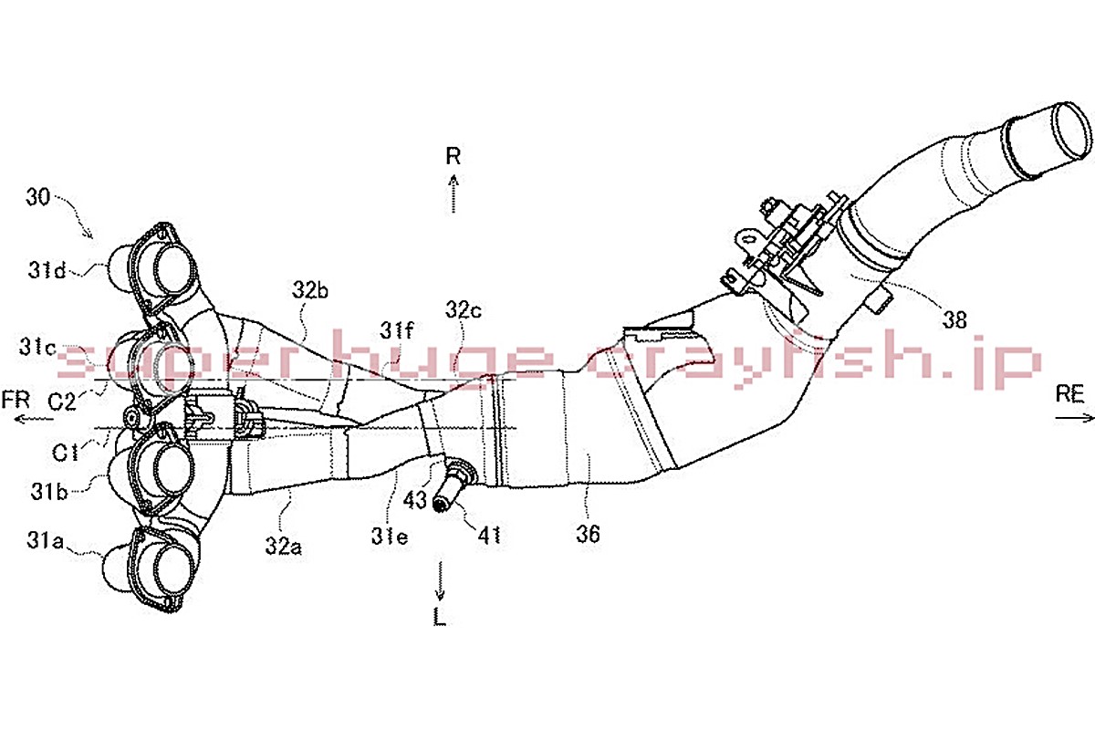 Patente escape Suzuki GSX-R1000R 2021