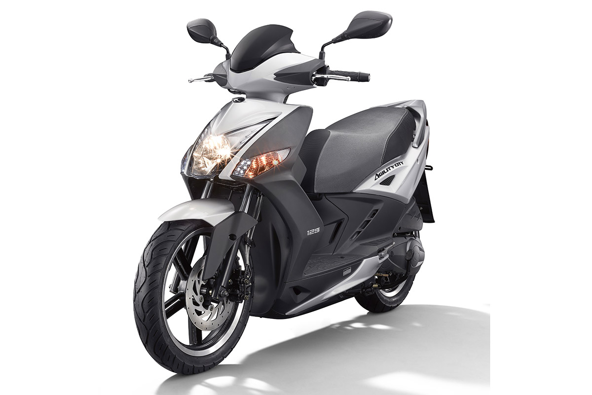 KYMCO Agility City 125 2021 blanco tres cuartos