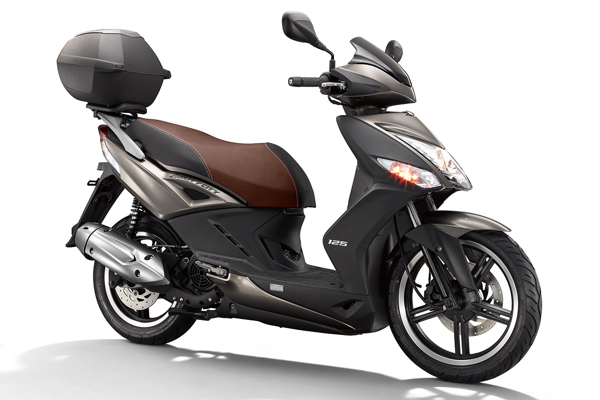 KYMCO Agility City 125 2021 marrón con topcase