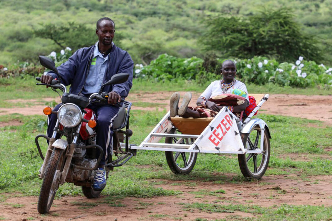 Moto ambulancia en Africa 