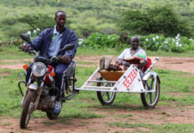 Moto ambulancia en Africa