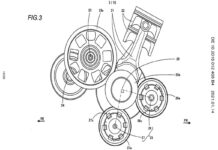 Detalle interno del nuevo bicilíndrico de Suzuki