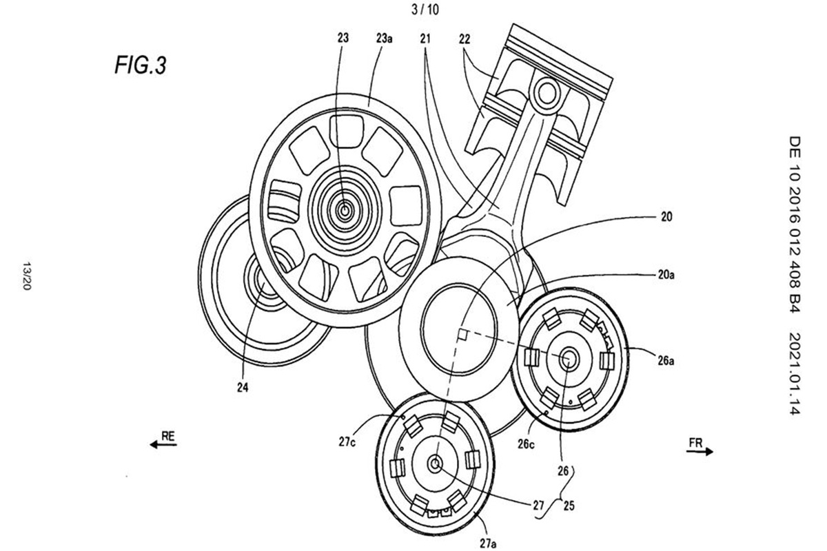 Detalle interno del nuevo bicilíndrico de Suzuki