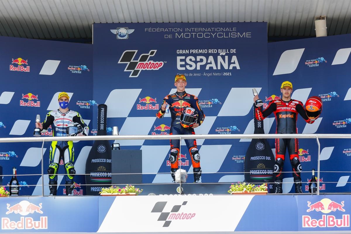 Podio Moto3 Jerez 2021