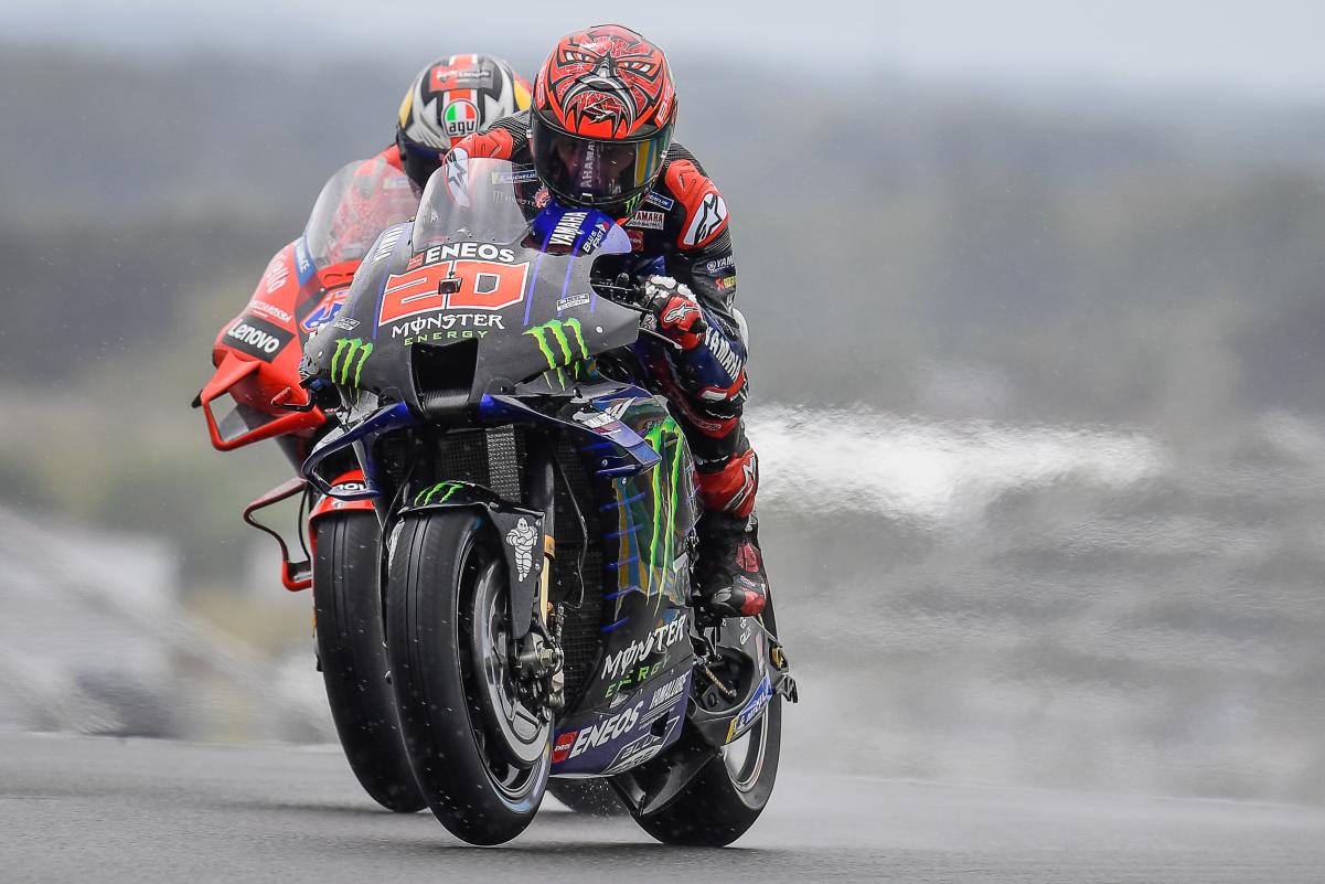 Incluso en mojado, las MotoGP son muy exigentes