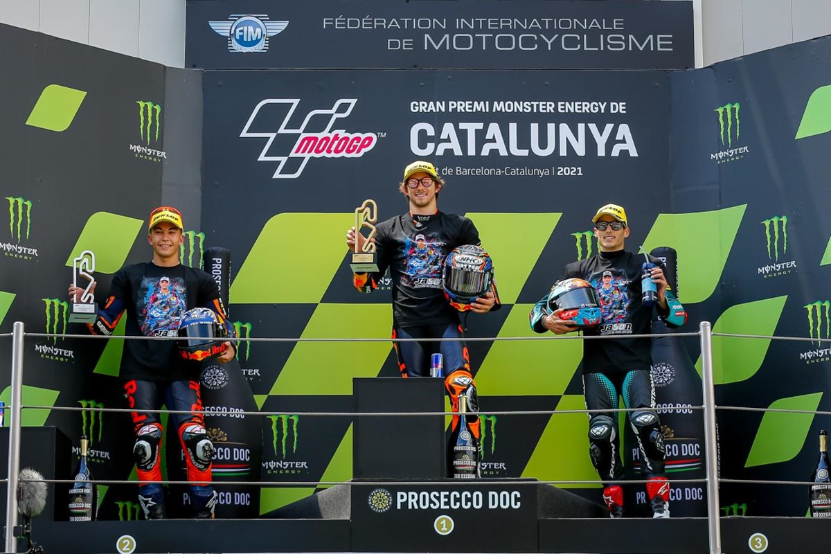 Podio Moto2 GP Catalunya 2021
