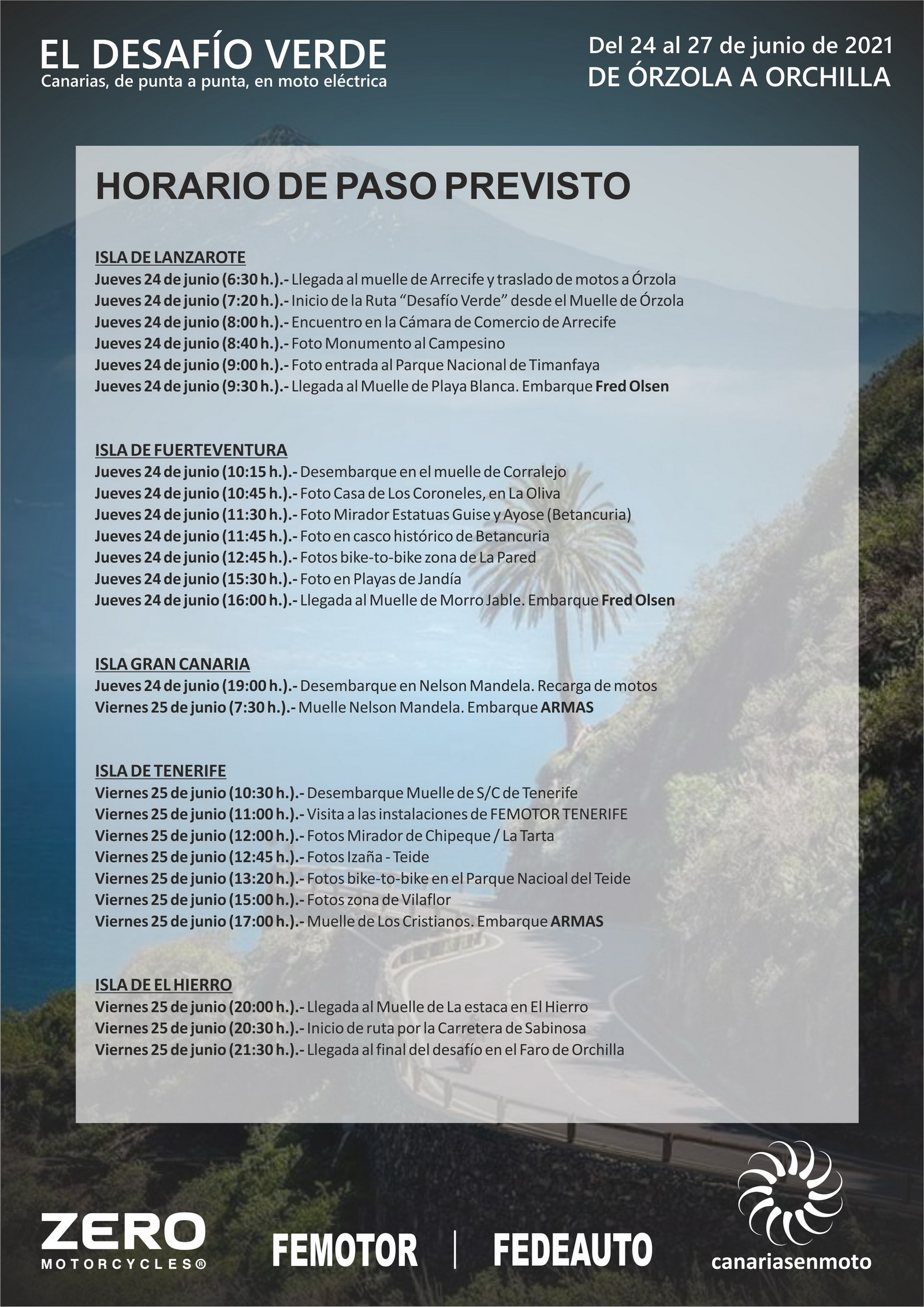 Itinerario "Desafío Verde" Canarias 2021