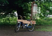 Honda GX160 propulsada por metano
