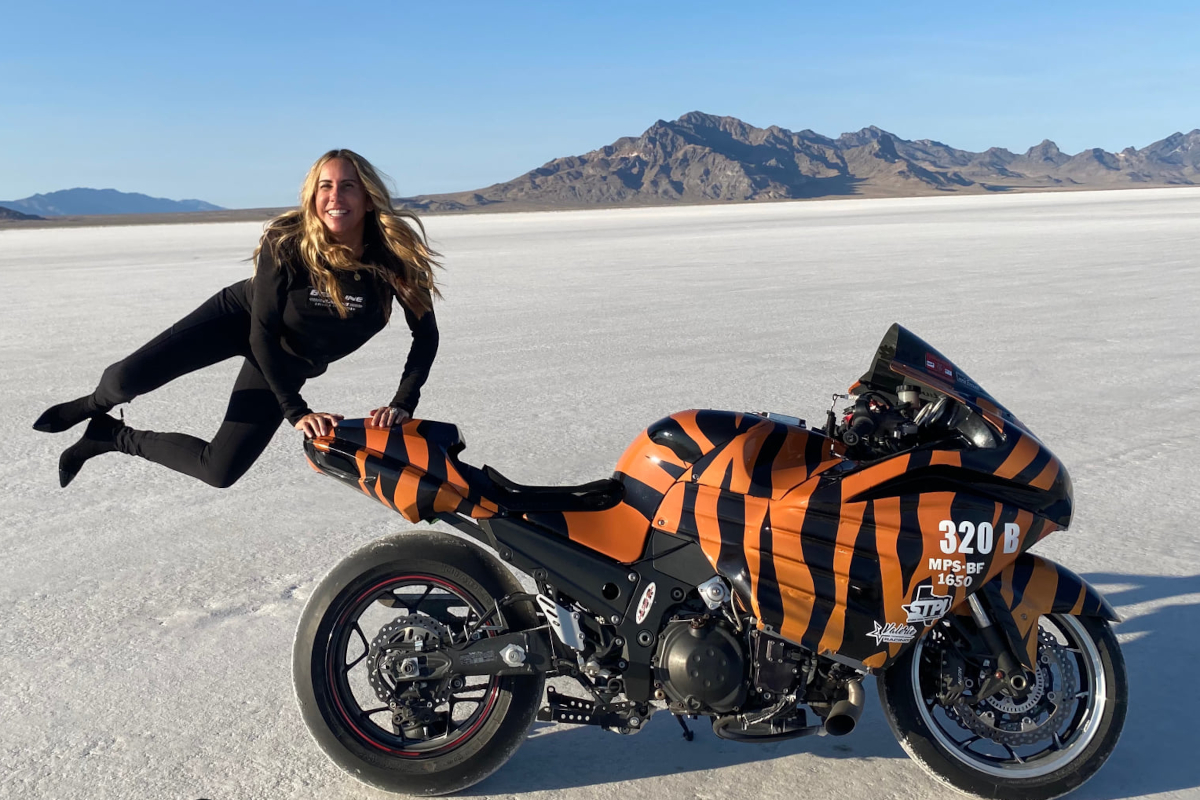 Valerie Thompson, la mujer más rápida del mundo en moto
