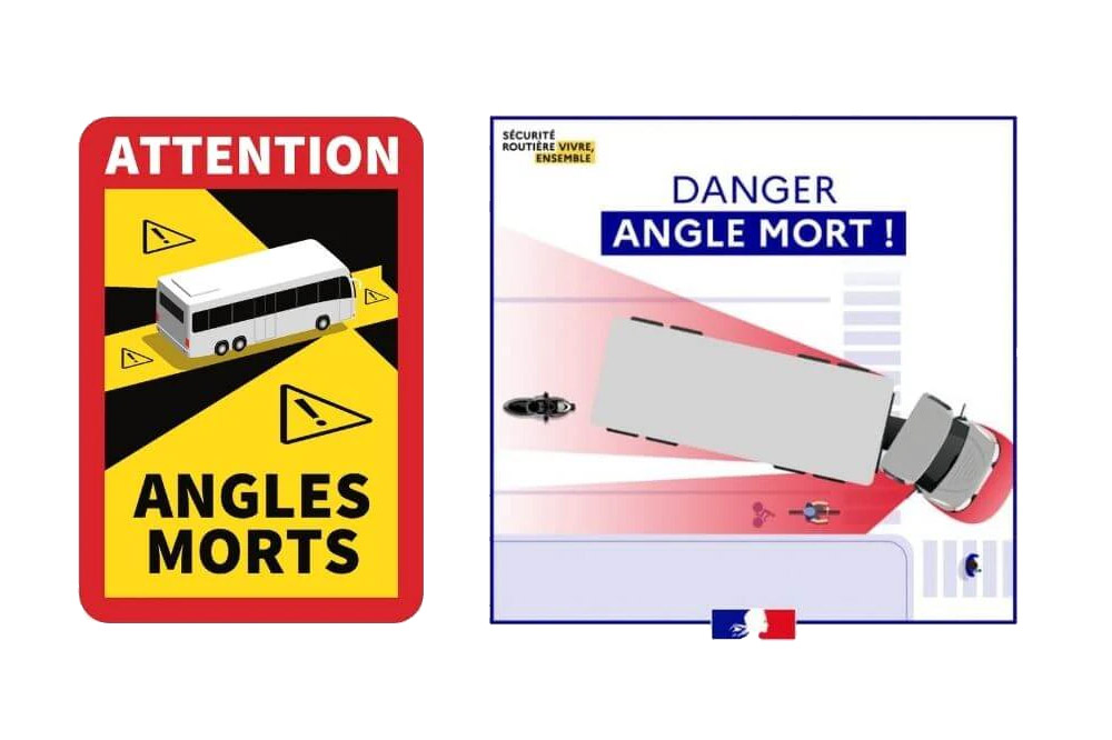En Francia muchos camiones llevan el distintivo amarillo