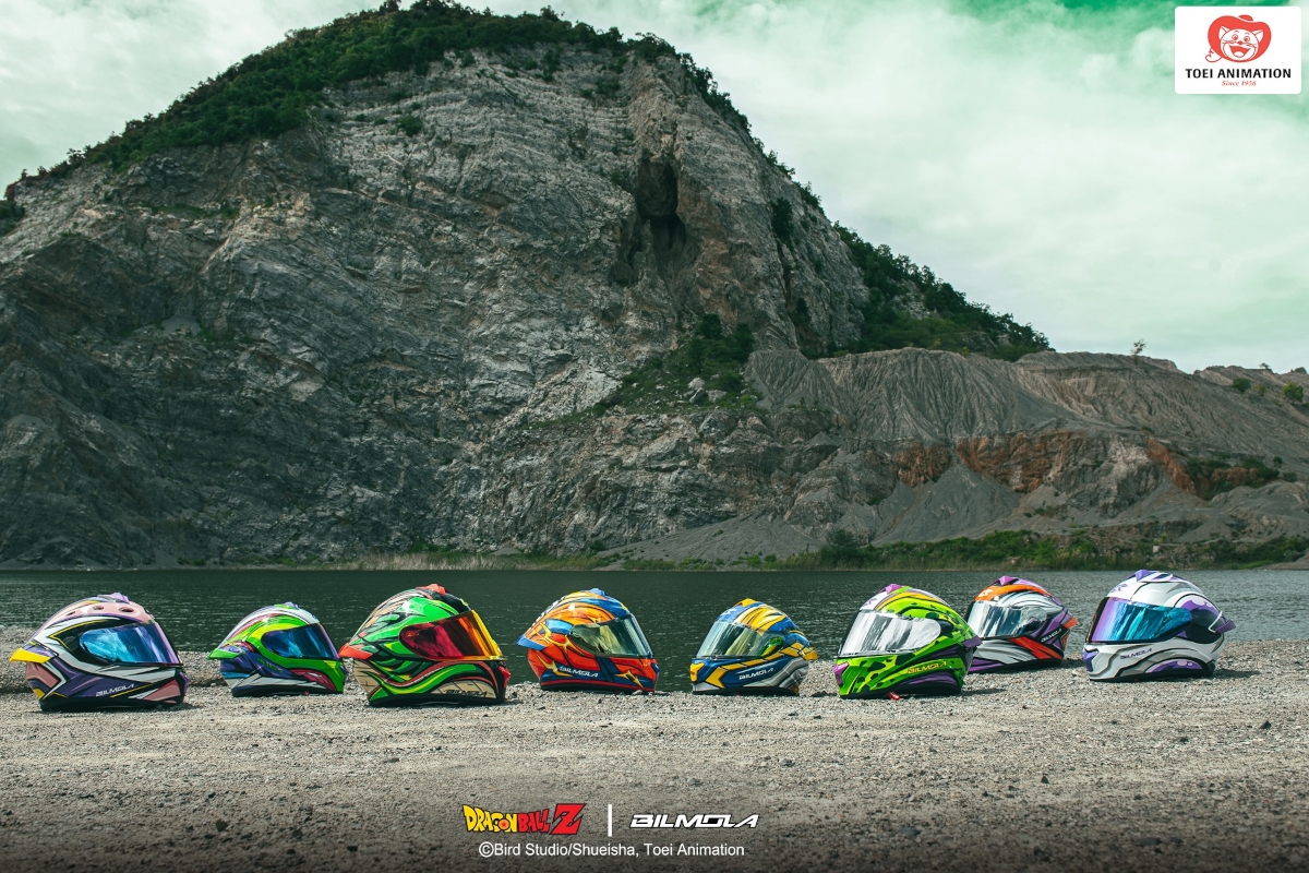 La línea de cascos exclusivos de Dragon Ball creada por Bilmola