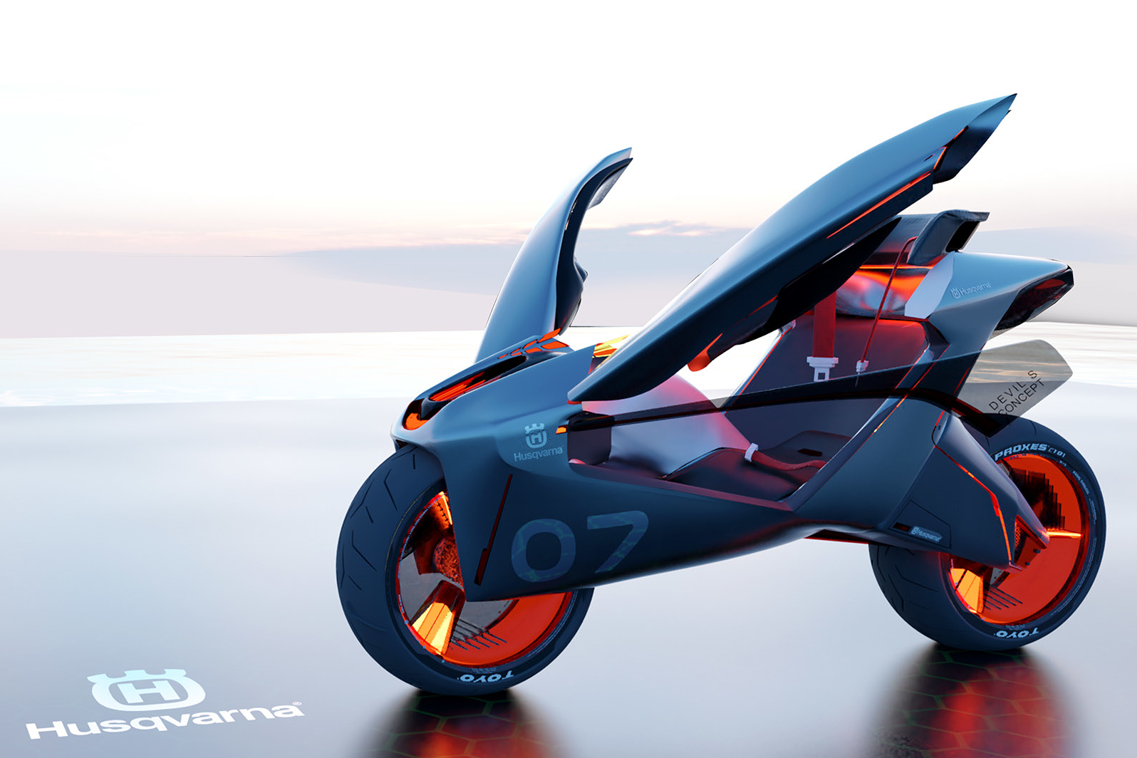 Así es la moto del futuro: Husqvarna Devil S Concept