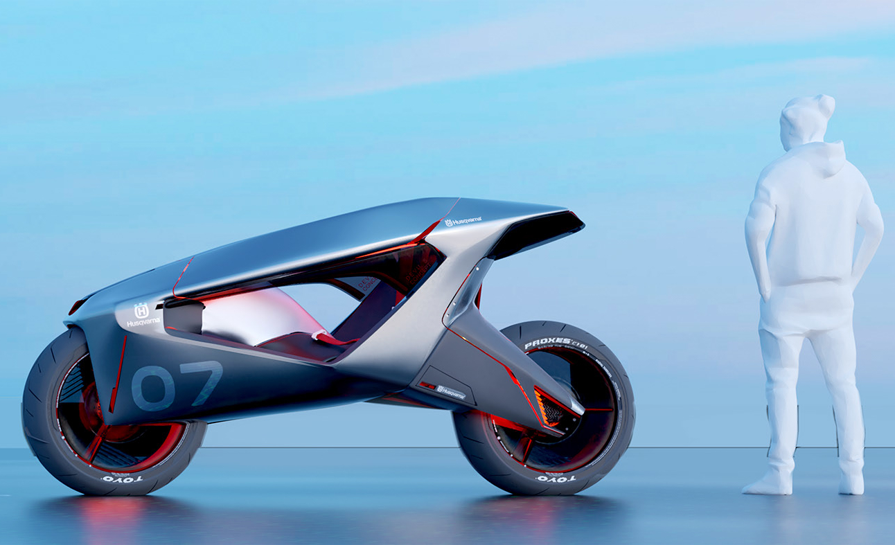 La Husqvarna Devil S Concept tiene el tamaño de una moto actual